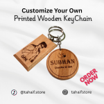 custom wooden keychain