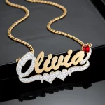 Name Necklace with Infinity Symbol