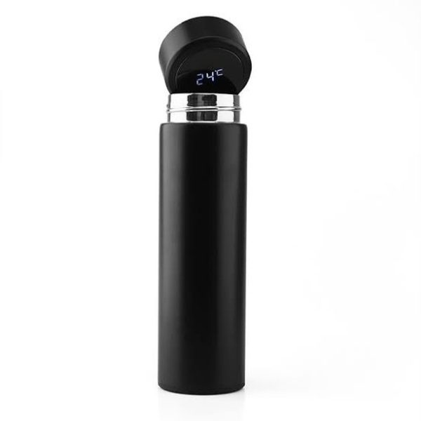 Customized smart flasks in black blue and white colors with Abbottabad impressions branding