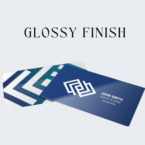 Gloosy finish visiting card