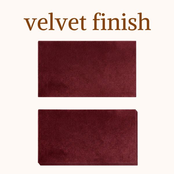 Velvet finish visiting card