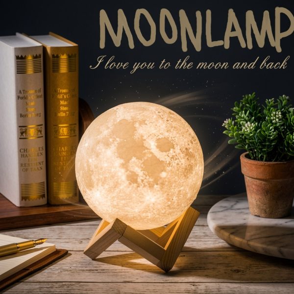 Mind-glowing 3D Moon Lamp