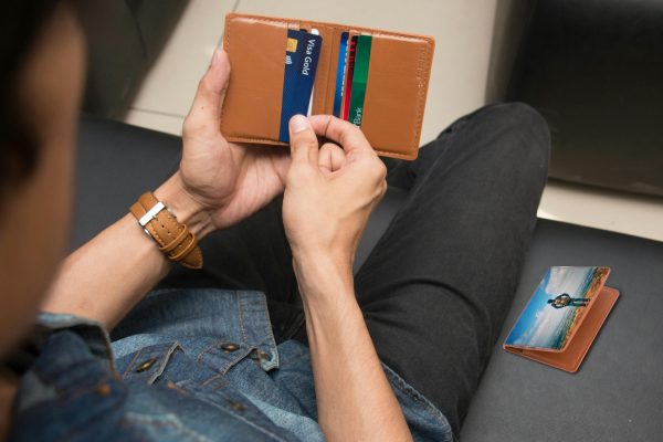 leather wallet and diary set