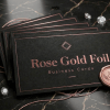 Rose Gold, Midnight Black visiting card