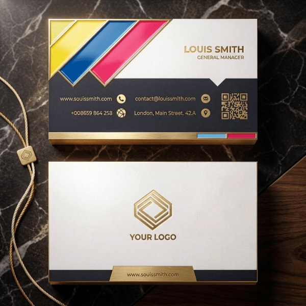 Full-Color CMYK Print, Eco Rounded Corners Visiting Card