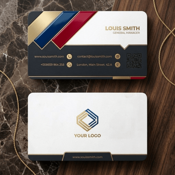 Full-Color CMYK Print, Standard Square Visiting Card