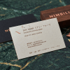 Solid Eco Black Ink, Eco Rounded Corners Visiting Card
