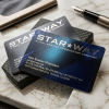 Frosted Translucent Plastic 500 Micron Visiting Card