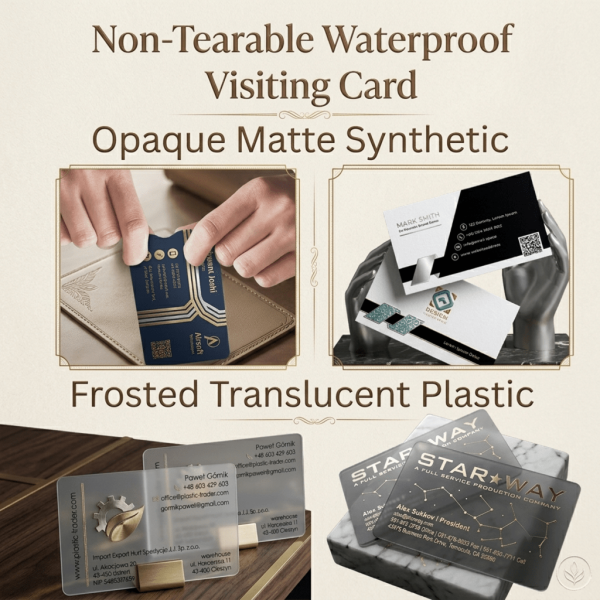 Non-Tearable Waterproof Visiting Cards