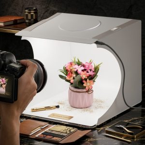 Portable LED Studio with 6 Color Backdrops