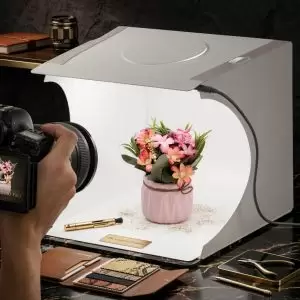 Portable LED Studio with 6 Color Backdrops