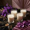 Pack of 4 Premium Scented Candles with Glass – Aromatherapy Gift Set