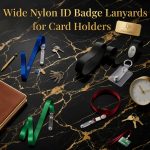Wide Nylon ID Badge Lanyards for Card Holders