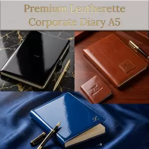 Premium Leatherette Corporate Diary – A5 Executive Notebook