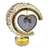 Customized LED Crystal Moon Lamp with Heart Photo Frame
