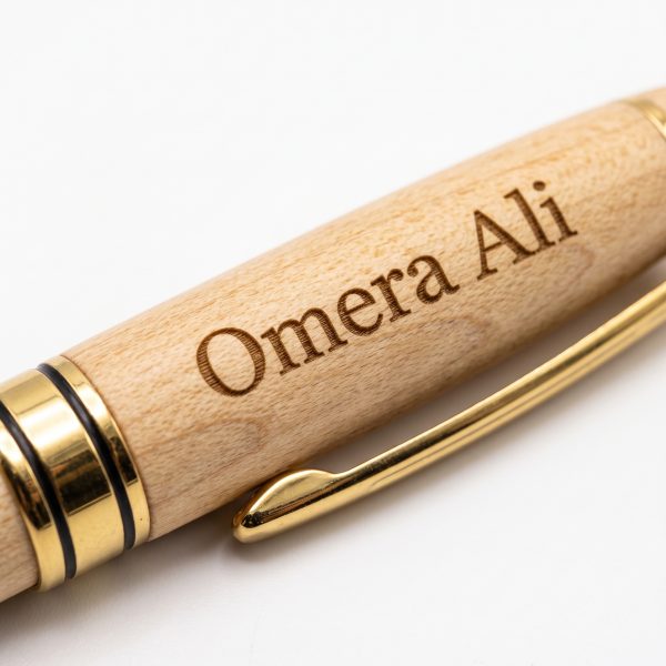 Customized Wooden Pen with Folding Stand Case